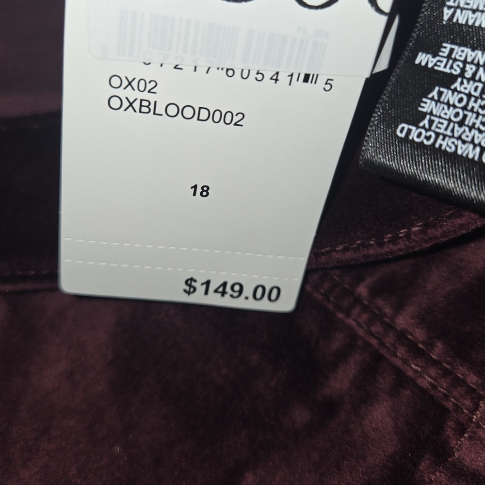 NWT Good American Velvet Mini Skirt - Picture 8 of 8